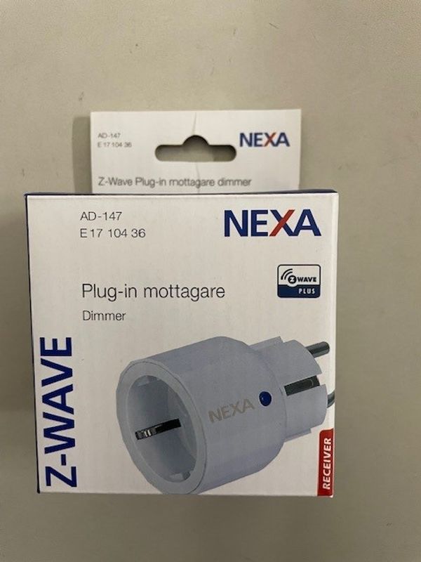 Z-wave mini plug-in dimmer Nexa